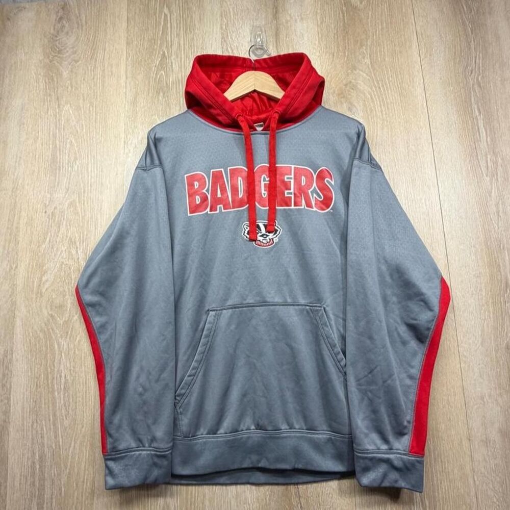 Unbranded Men's Grey and Blue Hoodie